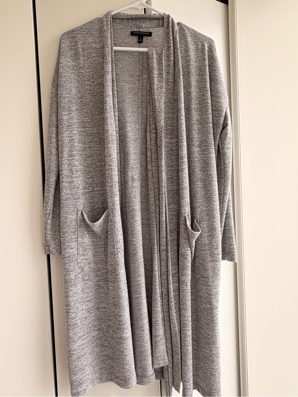 Banana Republic Heather Grey Open Cardigan